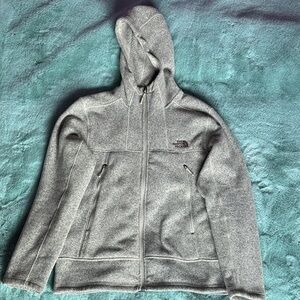 The North Face Light Gray Full-Zip Jacket